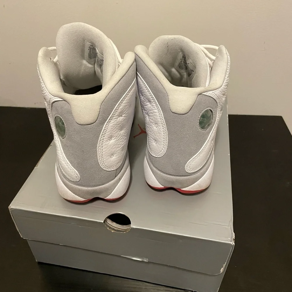 Jordan 13 Retro Sneakers in White and Gray